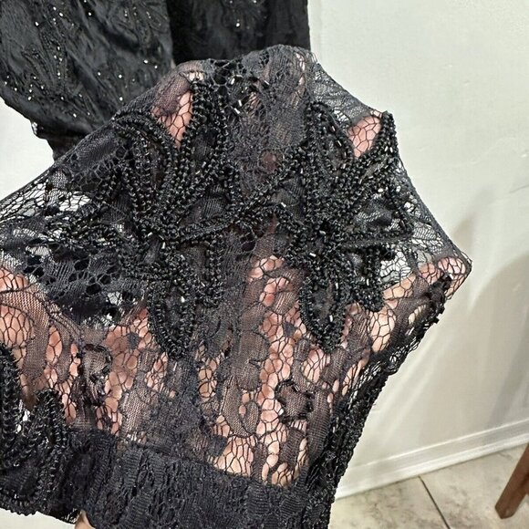 LAFAYETTE 148 Hand Beaded‎ Evening Dress Pants Size 4 - Picture 8 of 10